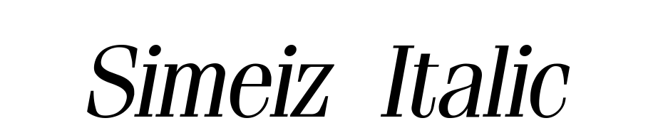 Simeiz Italic Yazı tipi ücretsiz indir